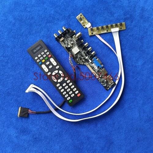 For LTN156AT32-T01/W01/W02/401/701/L01 DVB digital 1366*768 40-Pin LVDS VGA USB AV TV 3663 panel LCD Controller board Kit