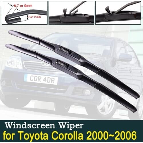 For Toyota Corolla E120 E130 2000~2006 Car Wiper Blade Windscreen Wipers Car Accessories Wagon Hatchback Saloon 2001 2002 2003