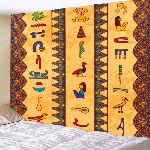 Ancient Egypt Tapestry Wall For Home Deco Living Room Bedroom Wall Art Large Size Free Dropping