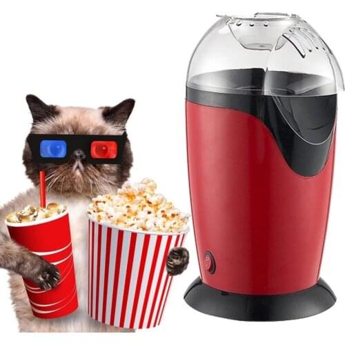 Electric Popcorn Maker 1200W Mini Electric Popcorn Maker Hot Air Popcorn Maker Home Use Automatic Popcorn Machine 110V EU Plug
