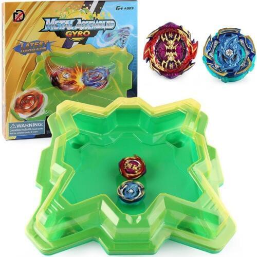 Bayblade 2 top+2 grip+2 launcher+1Green Arena XD168-25B Hot Sale B-156 B-157 Burst With Box YH2060