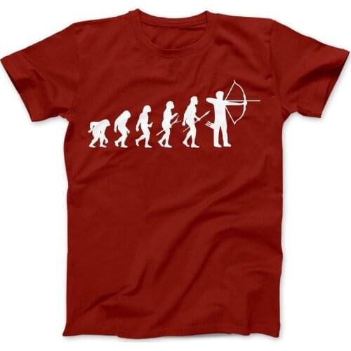 Archery Evolution Archer T-Shirt 100% Premium Cotton Gift Present Bows Arrows New 2019 MenS Casual Letter Printed Printed Shirt