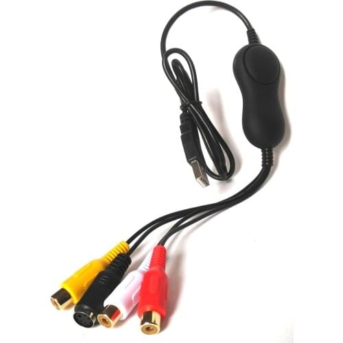 UVC USB2.0 Video capture card for windows mac linux, convert analog video audio old camcorder, VHS, camera to digital format