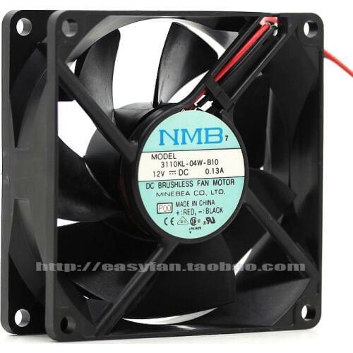 NMB-MAT 3110KL-04W-B10 P00 DC 12V 0.13A 80x80x25mm Server Cooling Fan
