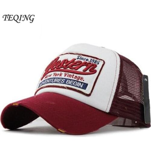 TEQING 2017 New Arrival Autumns Men Women Casual Baseball Hat Letter Western New York Vintage Peaked Caps Multicolor Optional