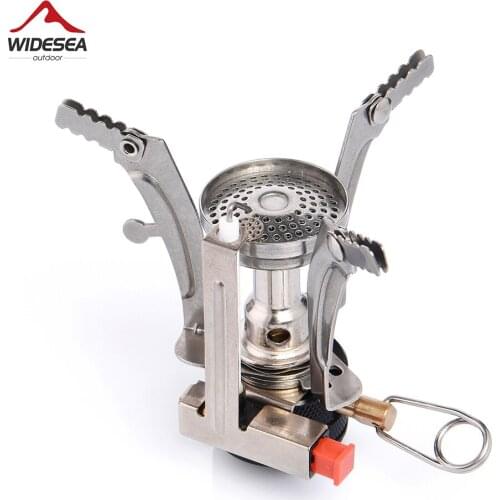 Portable folding outdoor stove cookware gas burner camping stove for hiking picnic BBQ gas stove tank cooker furnace end