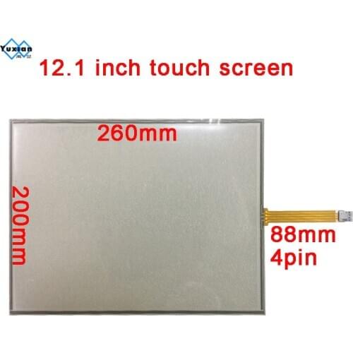 Touch screen 12.1 inch 260*200mm panel 4pin