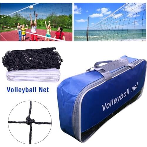 9.5x1m Volleyball Net For Practice Training Universal Style Volleyball Net Polyester Silk Material Beach Volleyball Net Outdoor