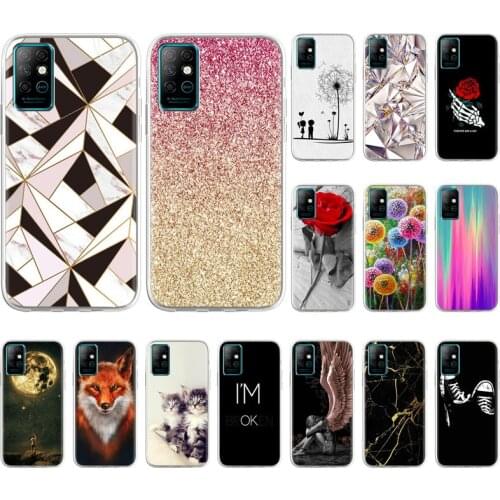 Painted Case For Infinix Note 8 Cases TPU Silicon Capas For Infinix Note8 X692 Note 8i X683 Soft Animal Print Matte Back Cover
