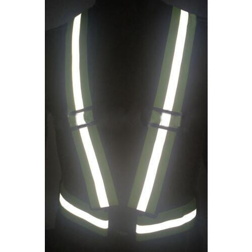 Hi Viz Reflective Safety Vest + Arm Bands For Night Running Cycling Jogging