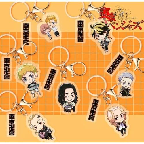 Tokyo Revengers Sano Manjirou Ryuuguuji Ken Mitsuya Takashi Tachibana Hinata Anime Acrylic Key Chain Pendant Keychain kids gift