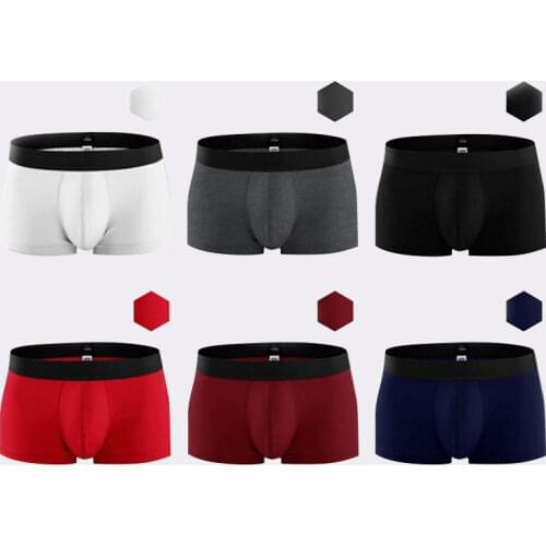4pcs/Lot Male Panties Cotton Mens Underwear Boxers Breathable Man Boxer Solid Underpants Comfortable Shorts Underwear