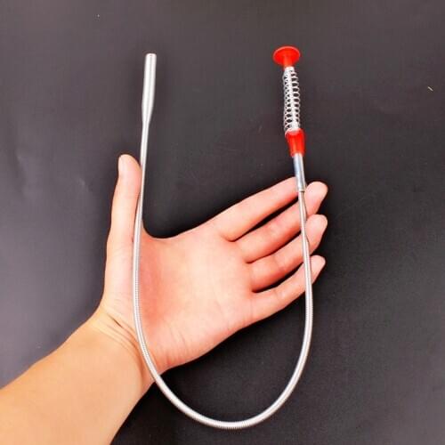 Toilet Cleaner Drain Hair Removal Kitchen Sink Hook Sewer Spring Dredging Flexible Grip Bend Curve Grabber Clean Claws Tool