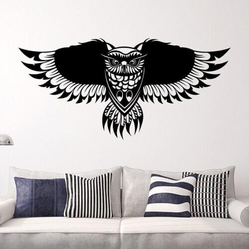 YOYOYU Vinyl Art Wall Sticker For Salon Flying Owl Removeable Decal Bedroom Living room Salon Home Decorative Poster ZX435