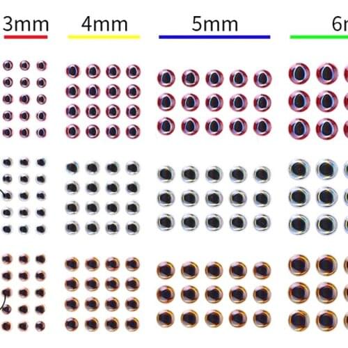 1PCS luya simulation animal eye bait eye stick bionic fish eye false bait yi bait luya fishing tackle 3-10mm