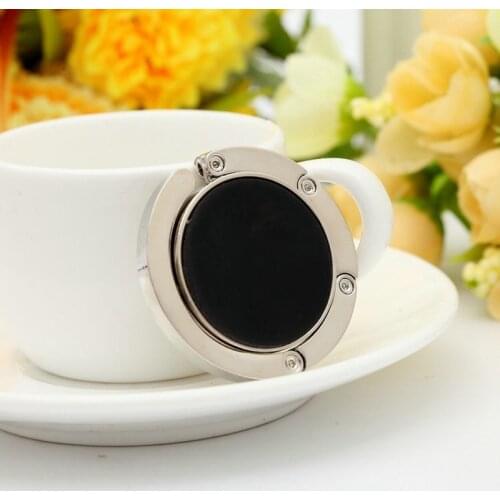 1pc Portable Folding Crystal Alloy Purse Handbag Bag Hanger Hook Holder Table Hook Unique Bag Accessories