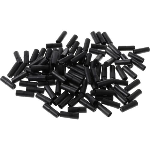 100Pcs Bike Bicycle Cycling Brake Cable Crimps Housing Plastic End Tips Caps