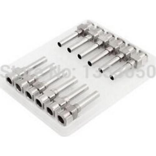 12 Pcs Stainless Steel 2 88mm Inner Dia 10ga Dispenser Needles Tips