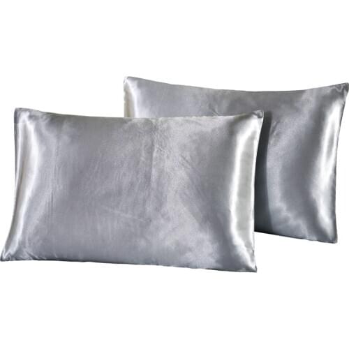 1pc Satin Pillowcases Silk Pillowcases for Hair and Skin Microfiber Pillowcase Pillow Cover