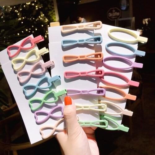 7PCS/Set New Girls Cute Colorful Crown Heart Geometric Alloy Hairpins Sweet Hair Clip Headband Barrette Fashion Hair Accessories