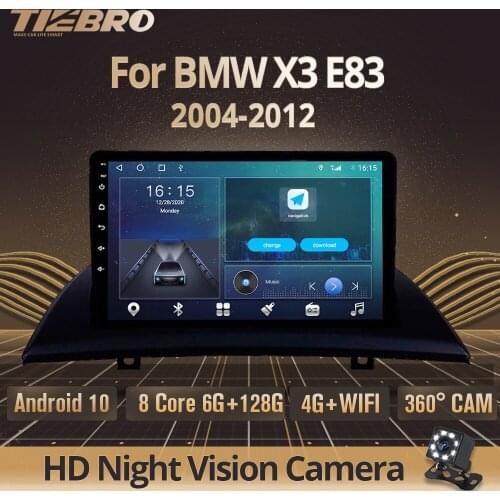 2DIN Android10.0 Car Radio For BMW X3 E83 2004-2012 GPS Navigation Stereo Receiver DSP Auto Radio Car Receiver NO 2DIN DVD IGO