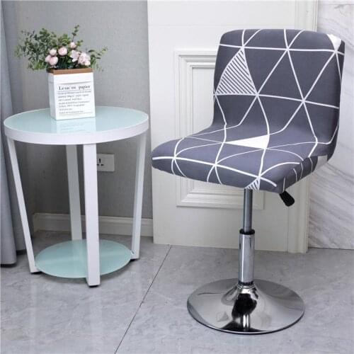 Bar Stool Low Back Bar Chair Cover Spandex Elastic Seat Case Dining Room Chair Cover Stretch Office Chairs Covers Home Decor
