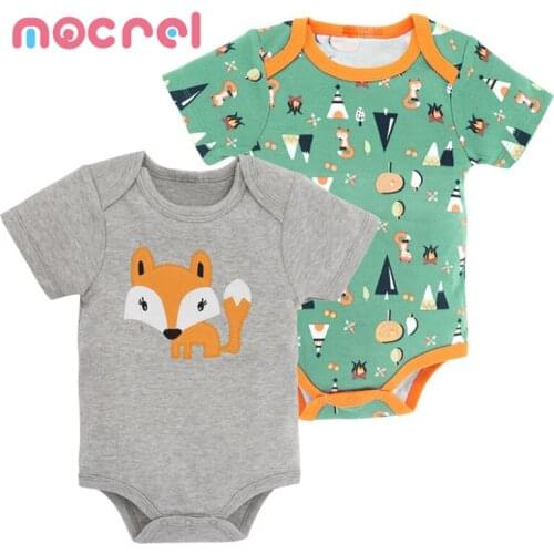 Baby 2 Piece Bodysuits Baby Clothes Newborn Childrens Short Sleeve Leisure Jumpsuits Baby Clothes Bodysuit Baby Boy Clothes