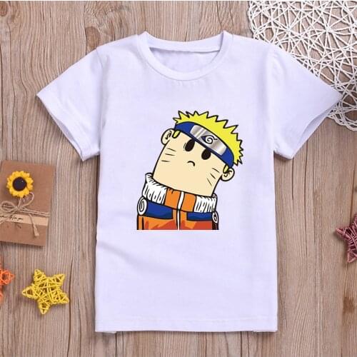 Naruto T Shirt Childrens Kids Summer Tops Clothes Boys Shirts for Teenage Girls Kids Casual Clothing Girls Shirt Toddlers Tees