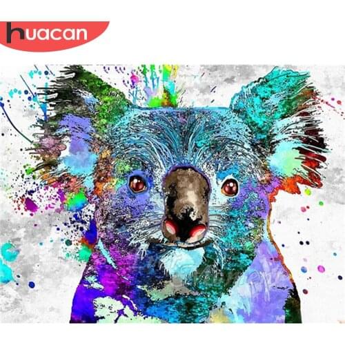HUACAN 5D DIY Diamond Painting Full Square Koala Diamond Embroidery Mosaic Animal Cross Stitch Art Kit Childrens Room Decor
