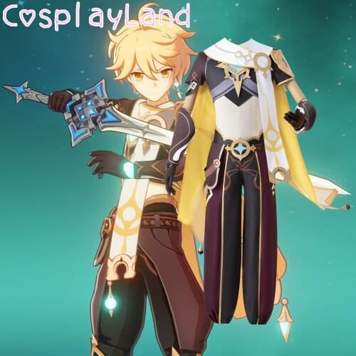 Game Genshin Impact Cosplay Sora Costume Carnival Halloween Men Suit Uniform Cartoon Outfit Traveler Kong Costume