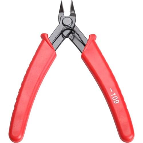 Red Handle Mini 5 inch Electrical Wire Cable Plier Cutters Cutting Side Snips Flush Pliers Nipper Hand Tools Herramientas