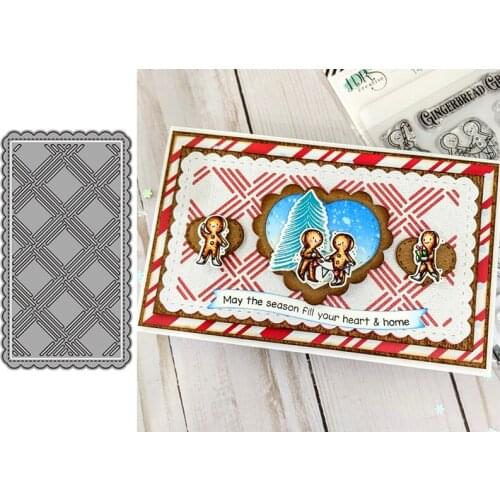 Lace Background Cutout Frame Metal Cutting Dies for Scrapbooking Handmade Mold Cut Stencil New DIY Card Make Mould Model Craft