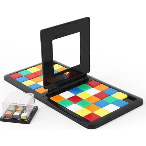 Puzzle Cube 3D Puzzle Race Cube Board Game Kids Adults Education Toy Parent-Child Double Speed Game Magic Cubes
