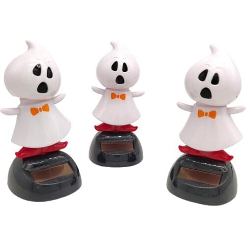 Halloween Decoration Gifts Solar-Powered Swinging Doll Car Interior Jewelry Halloween Gift Swing Doll Car Desktop Ornaments