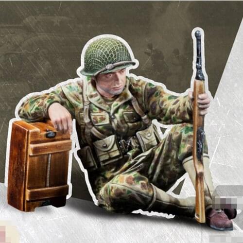 1/35 Resin Model figure GK Soldier PFC US ARMORED INFANTRY WWII Military theme Unassembled and unpainted kit