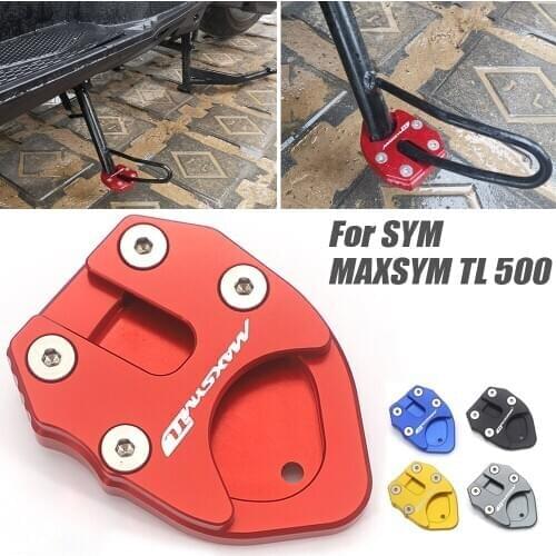 Motorcycle Accessories For SYM MAXSYM TL 500 Maxsym TL500 2020 Kickstand Foot Side Stand Extension Pad Support Plate