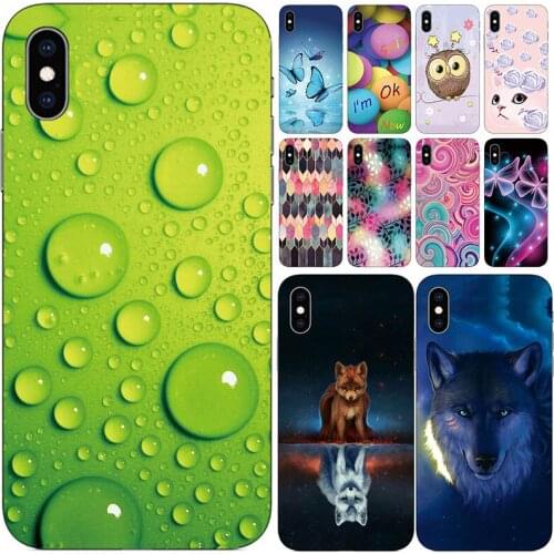 Soft Phone Case for iPhone XS Max Cases Panda Funda Colorful Flower Silicone TPU Back Cover Shell