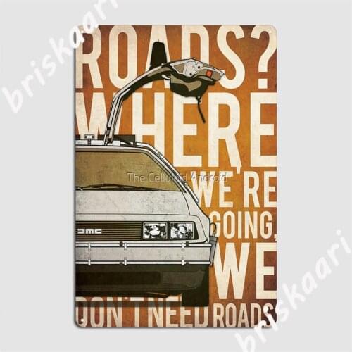 Back To The Future Metal Signs pub Design Plaques Club Bar Tin sign Posters