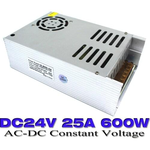 New Model led power supply DC24v 600w power source ac dc converter 220v 110V AC-DC 24V 25A LED Driver For led light CNC CCTV