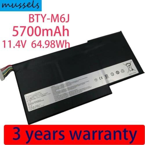 NEW Genuine BTY-M6J BTY-U6J Laptop Battery for MSI GS63 GS63VR 6RF,GS73 GS73VR 6RF MS-17B1 MS-16H2 MS-16K2 GS63VR-7RF