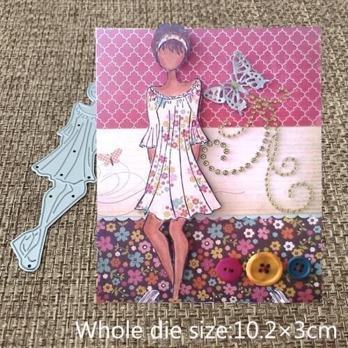 New Design Craft Metal Cutting Dies cut die lovely dress girl Scrapbooking Album Paper DIY Card Craft Embossing Die Cuts