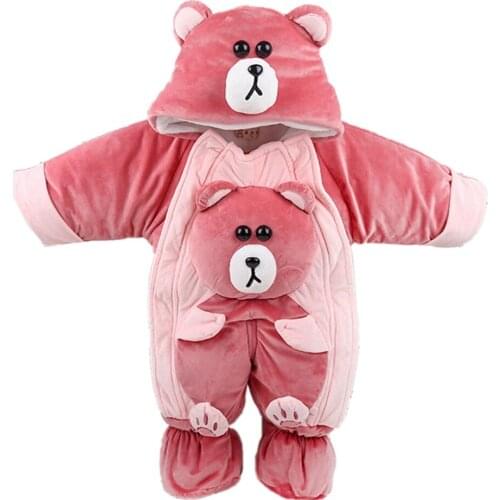 0-1T Top Quality Pants for Infant Baby Boys Denim Overalls Jeans Rompers Bear Animal Bebe Clothes Toddler Jumpsuit Clothing