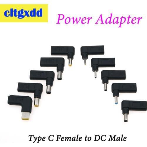 USB 3.1Type C Female to DC 5.5 x 2.5 2.1 4.5*3.0 4.*1.7 7.4*5.0 mm Male Power Charge Adapter converter for Lenovo HP DELL Laptop