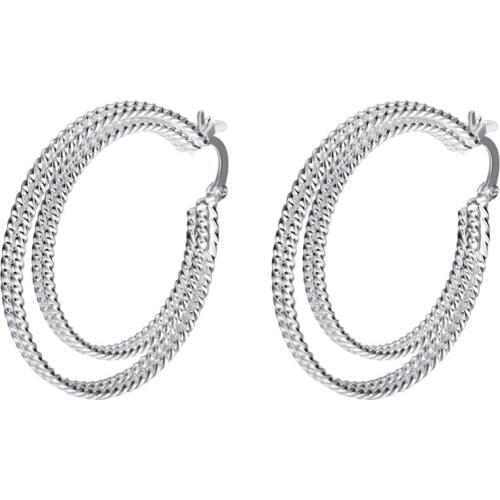 Europe and the United States popular explosions 925 sterling silver ear ring fashion geometric ear ring womens retro ear ring