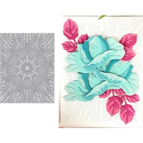 Popular Dotted Starburst Debossing Cover Metal Cutting Dies Scrapbooking Album Paper DIY Cards Crafts Embossing Dies New 2020