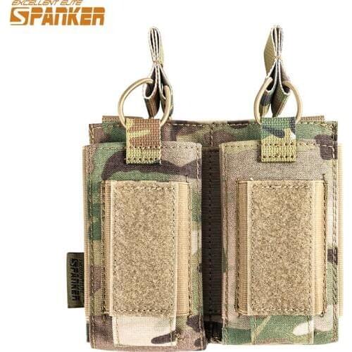 EXCELLENT ELITE SPANKER Tactical Magazine Pouch Army Accessories AK M4 Pistol Double Magazine Pouches Paintball Game