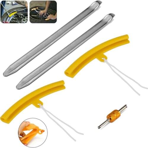 Motorcycle Tire Iron Changer Lever Tool Wheel Rim Protector Valve Tool Tyre Remover Levers Spoon Fix Tool Motorcycle Repair