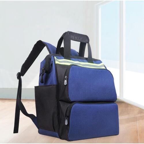 Shoulder Kit Multifunction Tool Backpack Oxford Cloth Backpack Backpack Bag Reflective Strip Tool Storage Bag Handbag