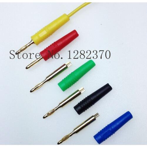 [SA] BP2205 2mm copper gold plated banana plugs 2mm in line Plug gold plated --100pcs/lot