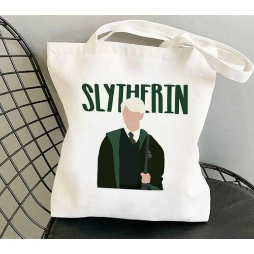 Draco Malfoy shopping bag bolsa shopper handbag eco bag bolsas reutilizables woven bolsa compra boodschappentas sacolas